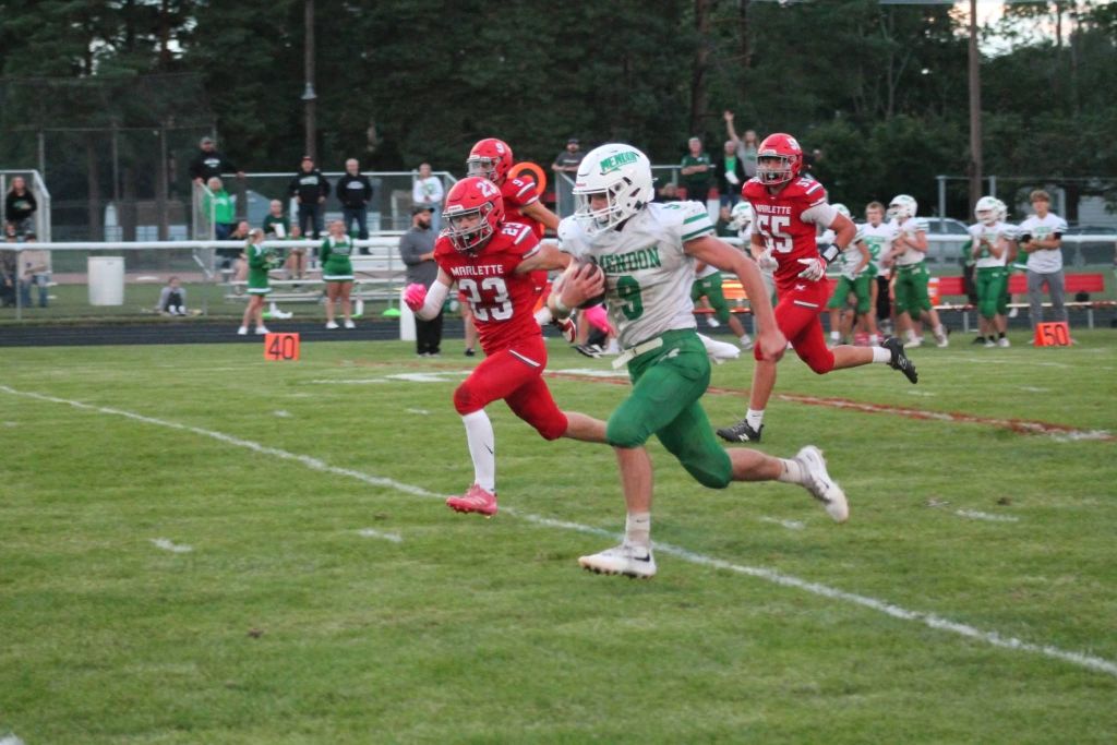 Mendon beats Marlette 46-8 to start season